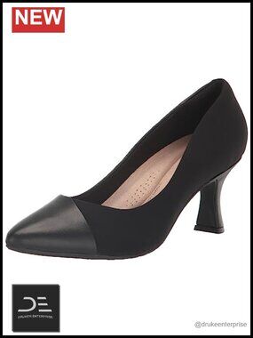 Women's Kitten Heel Pumps with 2.8 Inch Heel, Synthetic Rubber Sole